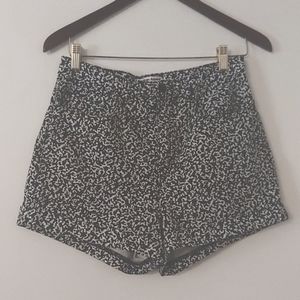 American Apparel High-Waisted Composition Notebook Shorts sz 28